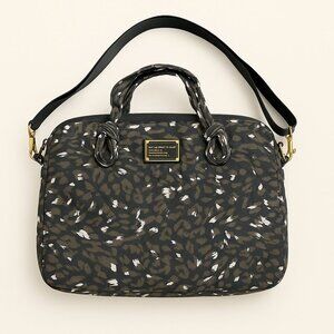 Marc by Marc Jacobs Women's Nylon Padded Lined Laptop Bag black and brown
